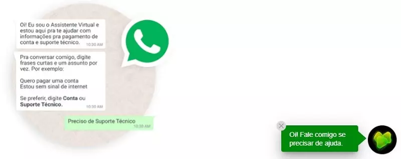 falar com Oi pelo Whatsapp